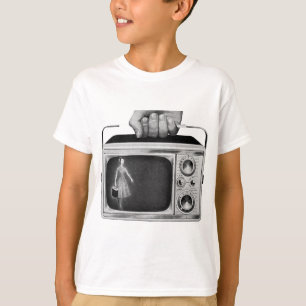 Retro 1950s Portable TV Mid-Century T-Shirt