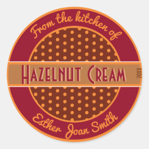 Retro 1950s sur mesure Étiquette alimentaire fait 