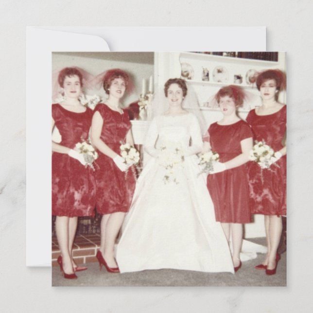 Retro 1960s Bridal Shower Invitation (Front)
