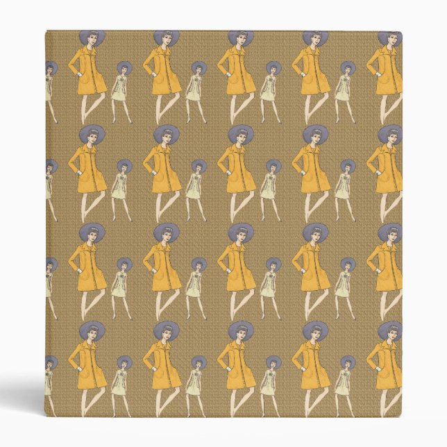 Retro 1960s Fashion Binder (Front)