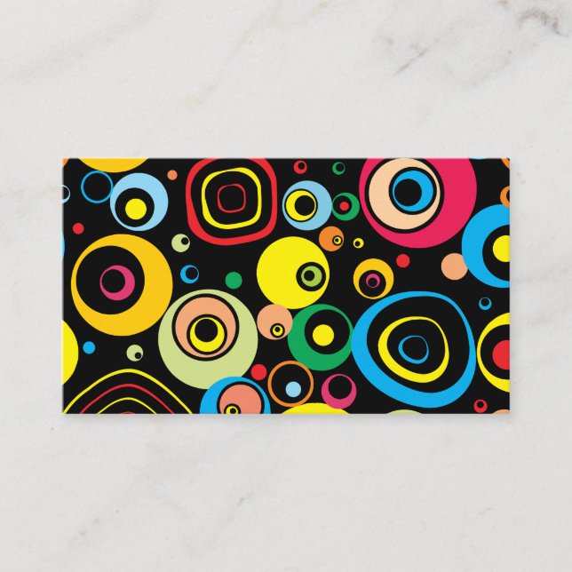 Retro 1960's Modern Business Cards (Front)