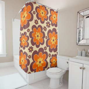 Retro 1960s Style Floral Pattern