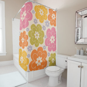Retro 1960s Style Floral Pattern