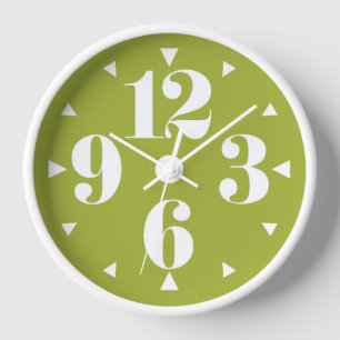 Retro 1960s Style Mid Century Modern Wall Clock