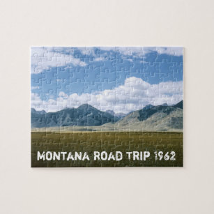 Retro 1962 Montana Road Trip Picture Puzzle