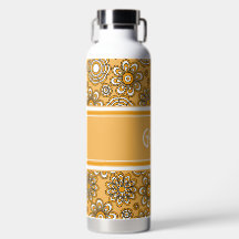 Retro 1970 Mustard Yellow Flower