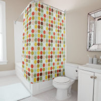 Retro 1970s circles pattern