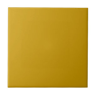 Retro 1970's era Deep Harvest Gold vintage Square Tile