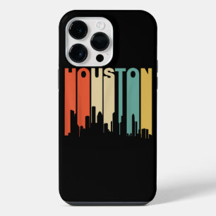 Retro 1970's Style Houston Texas Skyline iPhone 14 Pro Max Case