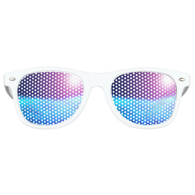Retro 1980 synthwave glowing neon lights landscape sunglasses (Front)