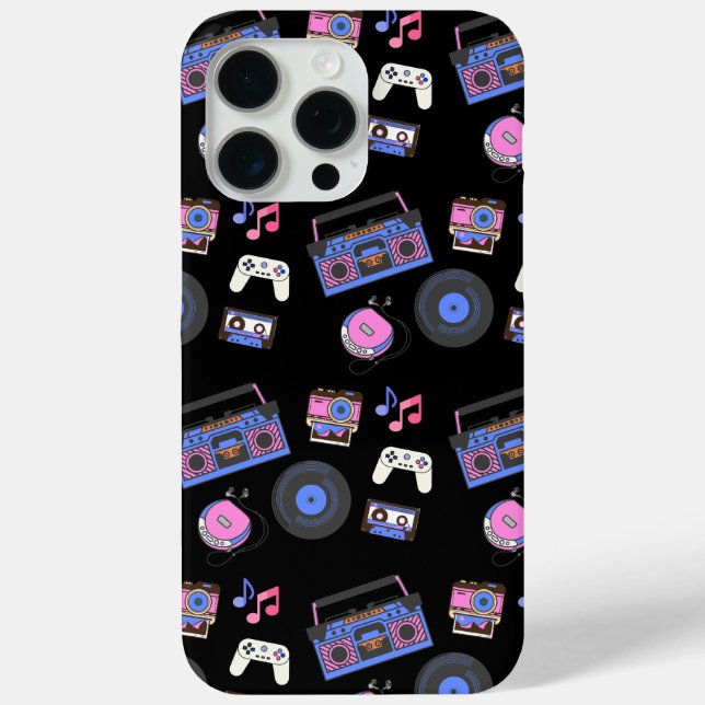 Retro 1980's Era Music Nostalgic Case-Mate iPhone Case (Back)