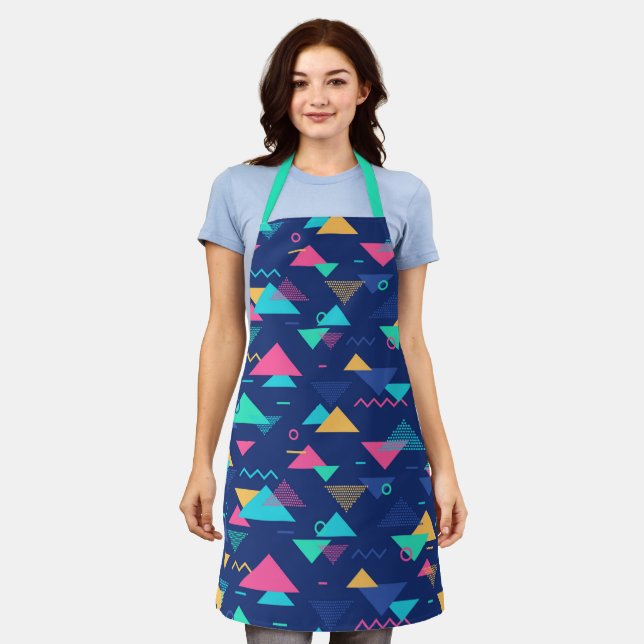 Retro 1980's Pattern Apron (Worn)