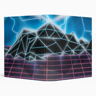 Retro 1980s video game graphic binder