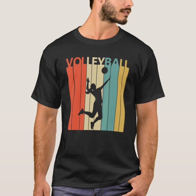 Retro 1980s Volleyball mom T-Shirt (Front)