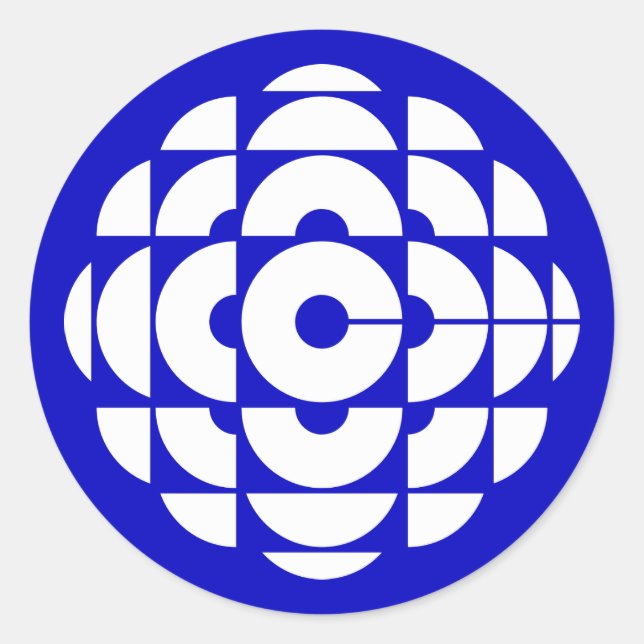 Retro 1986-1992 - White Classic Round Sticker (Front)