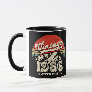 Retro 1986 Birthday Vintage 40th Outdoorsy Bday Mug