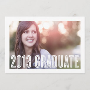 RETRO 2013    GRADUATION INVITATION
