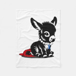 Retro 2024 Kamala Harris Tim Wheimer President Dem Fleece Blanket