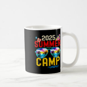Retro 2025 Summer Camp Vacation Camper Matching Fa Coffee Mug