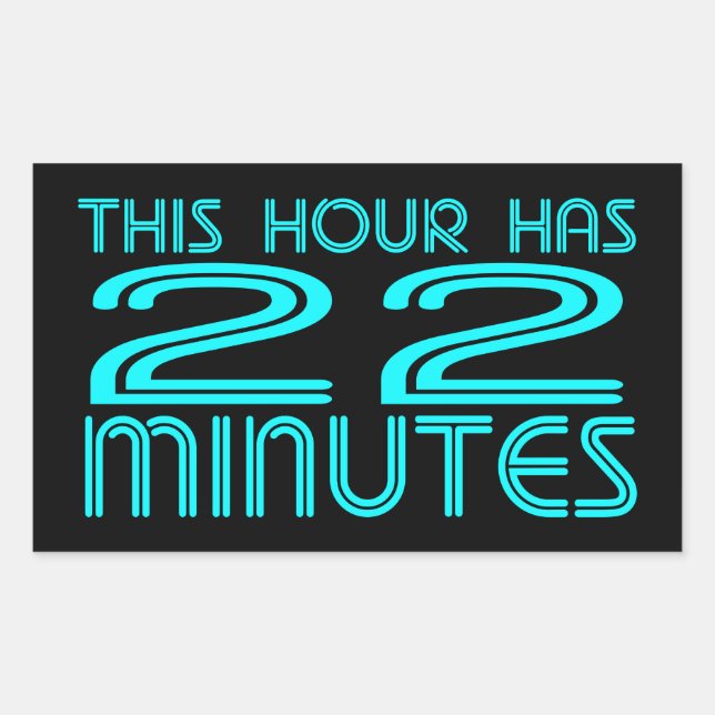 Retro - 22 Minutes Sticker (Front)