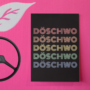 Retro 2cv Disco Döschwo Quartet Postcard