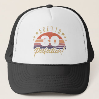 Retro 30th Birthday Humour Trucker Hat