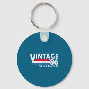 Retro 40th Birthday 1986 Vintage 1986 Men, Women F Keychain