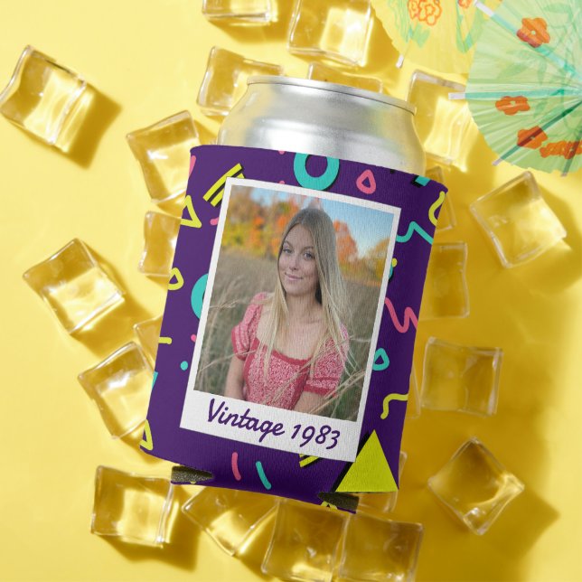 Retro 40th Birthday Vintage 1983 Photo   Can Cooler (In Situ Summer)