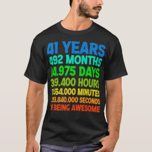 Retro 41 Years Old Vintage 41st Birthday 492 Mont T-Shirt