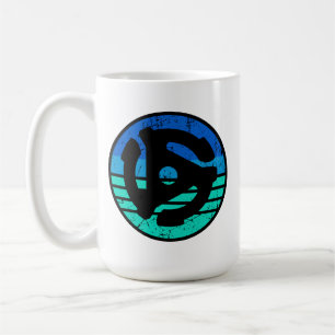 Retro 45 RPM Adapter Vinyl  Coffee Mug