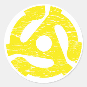 Retro 45 RPM Classic Round Sticker