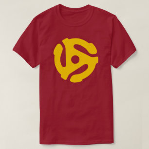 Retro 45 RPM Vinyl Record Adapter T-Shirt