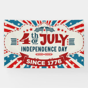 Retro 4th of July Banner