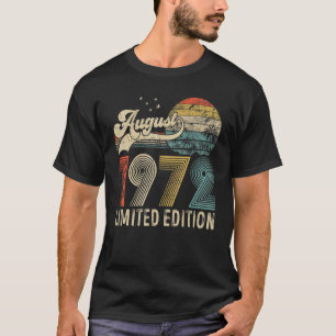 Retro 50 Years Old 50th Birthday Vintage Retro Aug T-Shirt