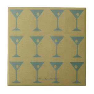 Retro 50s Atomic Martini Club The Cocktail Hour  Tile