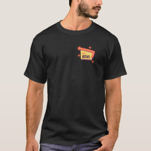 Retro 50s Bowling Sign Pocket Let's Bowl Vintage B T-Shirt