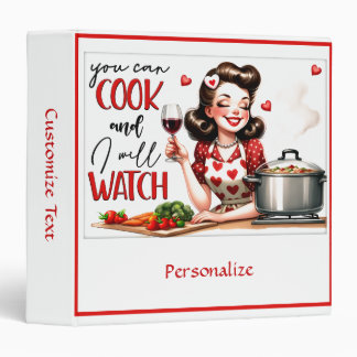 Retro 50s Housewife Funny Kitchen Humour Recipe Binder