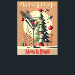 Retro 50s Jet Set Christmas Tree Martini Canvas Print<br><div class="desc">Welcome to my Mid Century Fantasy World! Designs in this store are born of growing up in a Mid Century home complete with Martini loving parents.  Break out the cocktails.  Merging fact with fantasy within Mid Century Modern,  Jazz,  Retro Futuristic,  Atomic and Space Age Designs.</div>