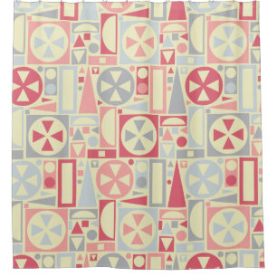 Retro 50s Mid-Century Modern Geometric Pink Mod