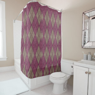Retro 50s Purple Geometric Diamonds Unique