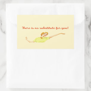 Retro 50s There is no substitute for you! Teacher Sticker