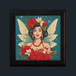 Retro 50s Tropical Christmas Pin-Up Beauty Queen Gift Box<br><div class="desc">A Collection of Tropical Christmas Beauties</div>