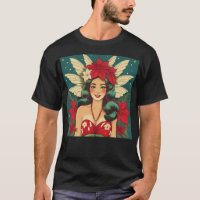 Retro 50s Tropical Christmas Pin-Up Girl