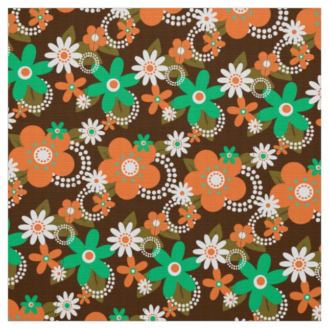 retro 60s 70s flower fabric v2 (Swatch)
