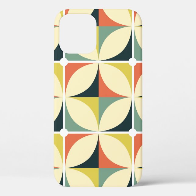 Retro 60's 70's geometric pattern. Case-Mate iPhone case (Back)