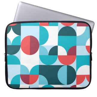 Retro 60's 70's minimalist pattern laptop sleeve