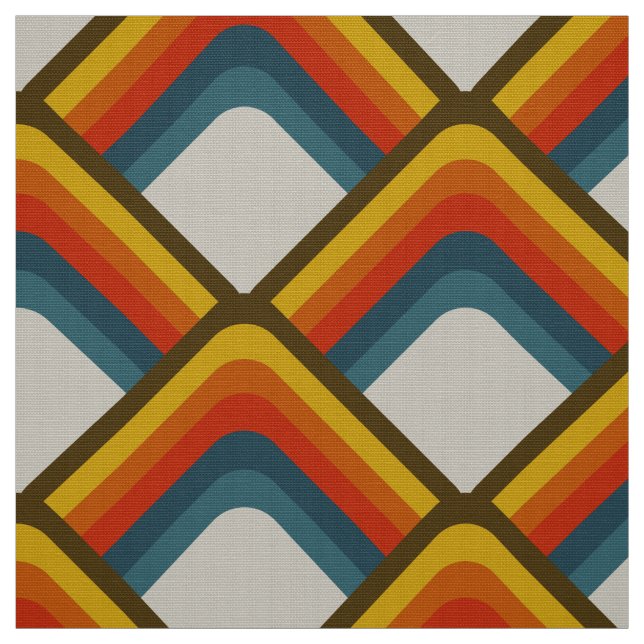 retro 60s 70s mod fabric (Swatch)