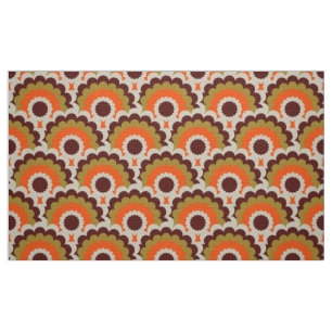 Retro 60s 70s Mod fabric Scallop