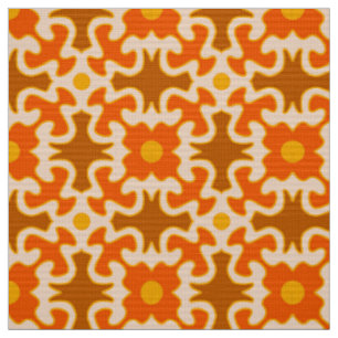 retro 60s 70s mod pattern fabric
