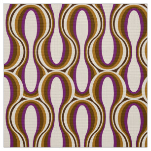Retro 60s 70s pattern styled fabric